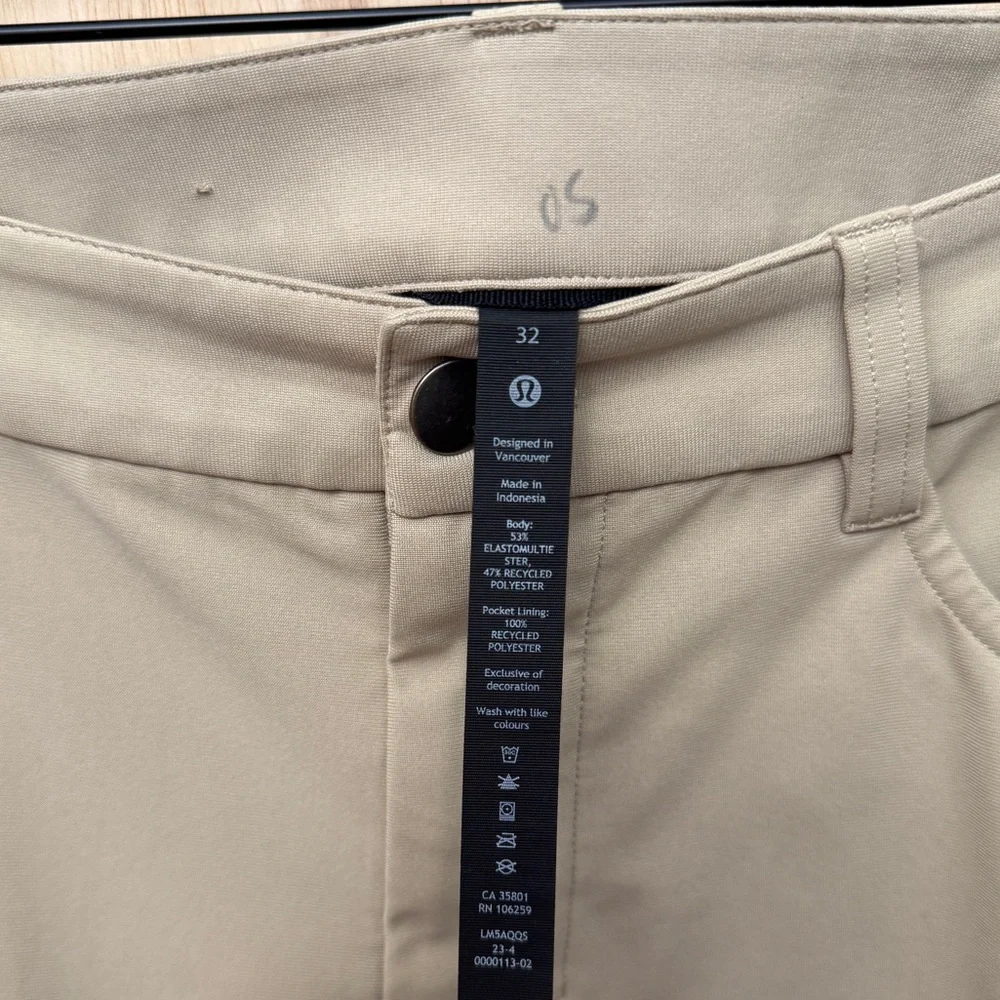Lululemon ABC Pant‎ Tan 32x24 Tailored